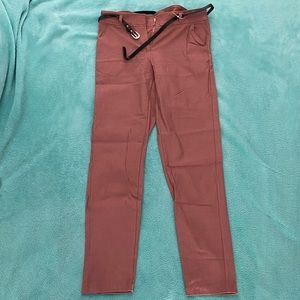 Love me pink pants w/belt